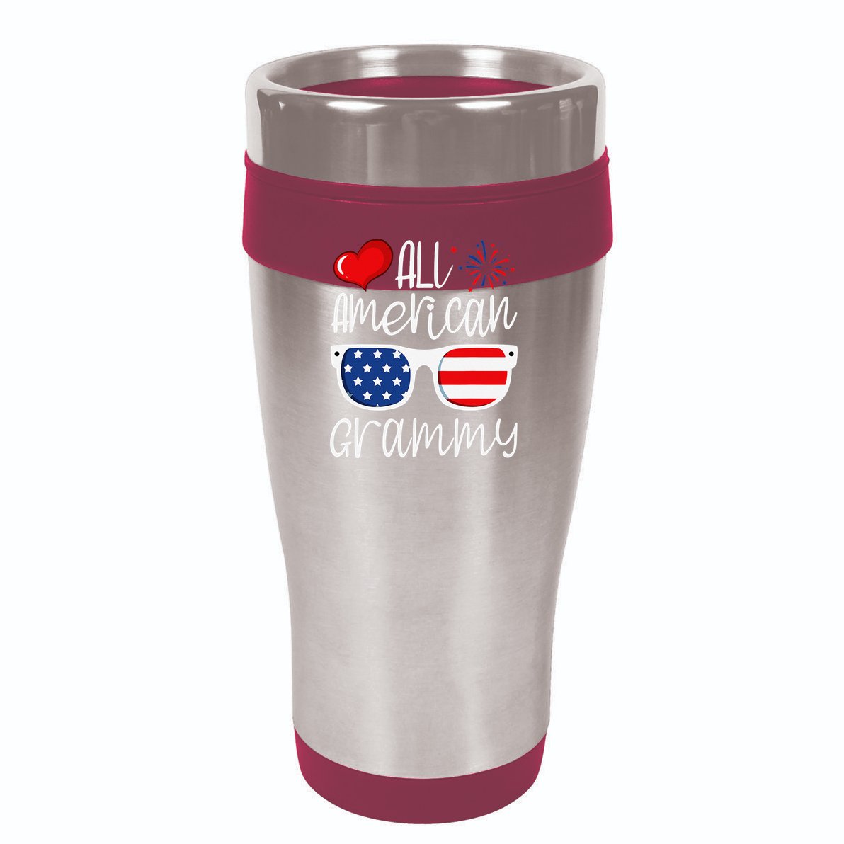 All American Grammy 4th of July American Flag Grandma Cool Comfort Performance Bucket Hat