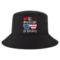 All American Grammy 4th of July American Flag Grandma Cool Comfort Performance Bucket Hat