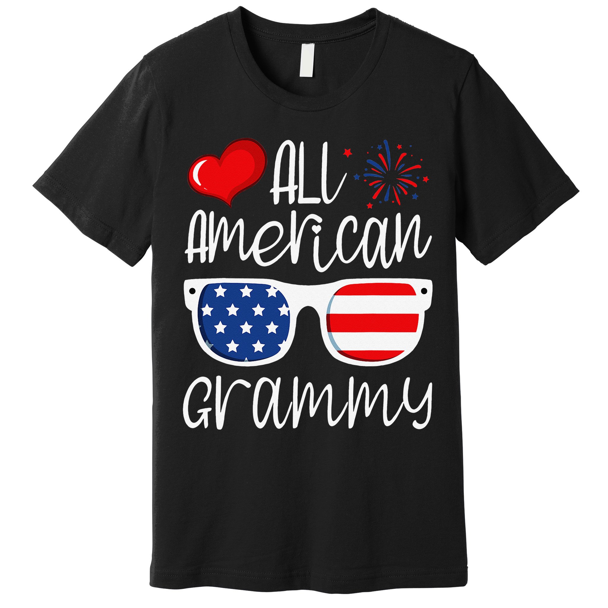 All American Grammy 4th of July American Flag Grandma Premium T-Shirt