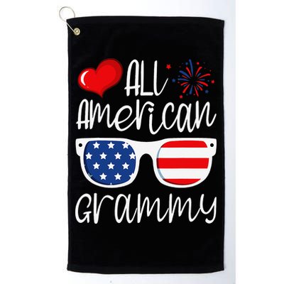 All American Grammy 4th of July American Flag Grandma Golf Towel