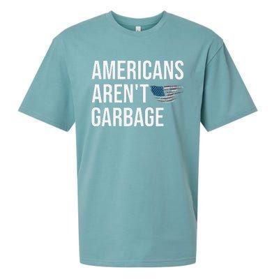 Americans ArenT Garbage Trump 2024 Garbage Trump Supporters Sueded Cloud Jersey T-Shirt