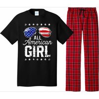 All American Girl 4th Of July Family Matching Sunglasses Pajama Set