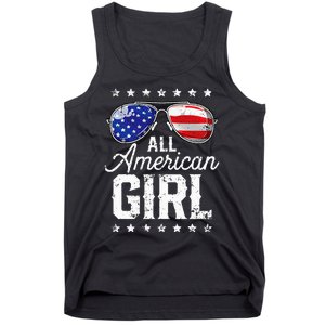 All American Girl 4th Of July Family Matching Sunglasses Tank Top