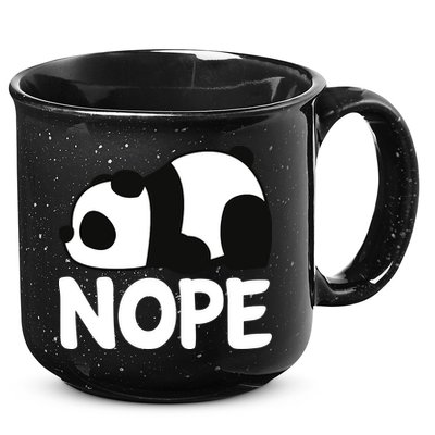 Adorable Animal Graphic Tired Sleeping Nope Cute Panda Bear 15oz Campfire Ceramic Mug