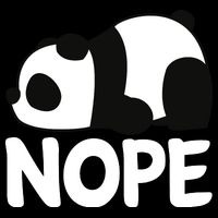 Adorable Animal Graphic Tired Sleeping Nope Cute Panda Bear 16 in Basic Backpack