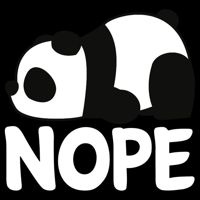 Adorable Animal Graphic Tired Sleeping Nope Cute Panda Bear 16 in Basic Backpack