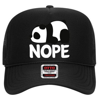Adorable Animal Graphic Tired Sleeping Nope Cute Panda Bear Trucker Hat