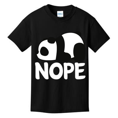Adorable Animal Graphic Tired Sleeping Nope Cute Panda Bear Kids T-Shirt