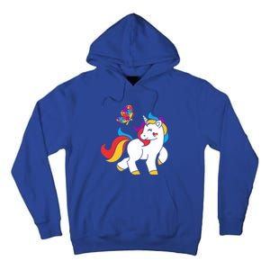 Autism Awareness Gift Unicorn Butterfly Autism Puzzle Tall Hoodie