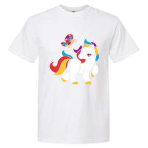 Autism Awareness Gift Unicorn Butterfly Autism Puzzle Garment-Dyed Heavyweight T-Shirt