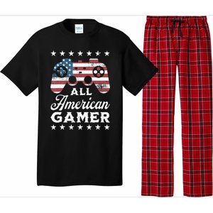 All American Gamer 4Th Of July Game Controller Pajama Set