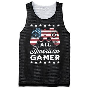 All American Gamer 4Th Of July Game Controller Mesh Reversible Basketball Jersey Tank