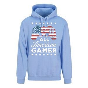 All American Gamer 4Th Of July Game Controller Unisex Surf Hoodie