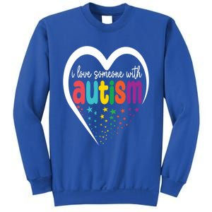 Autism Awareness Gift I Love Someone With Autism Gift Sweatshirt