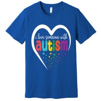 Autism Awareness Gift I Love Someone With Autism Gift Premium T-Shirt