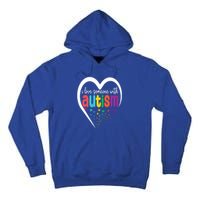 Autism Awareness Gift I Love Someone With Autism Gift Tall Hoodie