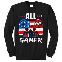 All American Gamer 4Th Of July Gaming Lovers Patriotic Sweatshirt