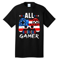 All American Gamer 4Th Of July Gaming Lovers Patriotic Tall T-Shirt