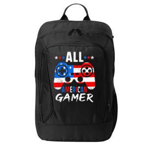 All American Gamer 4Th Of July Gaming Lovers Patriotic City Backpack