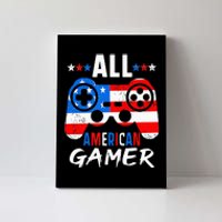 All American Gamer 4Th Of July Gaming Lovers Patriotic Canvas