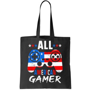 All American Gamer 4Th Of July Gaming Lovers Patriotic Tote Bag