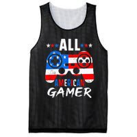 All American Gamer 4Th Of July Gaming Lovers Patriotic Mesh Reversible Basketball Jersey Tank