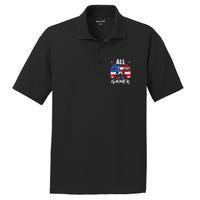 All American Gamer 4Th Of July Gaming Lovers Patriotic PosiCharge RacerMesh Polo