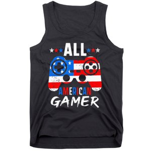 All American Gamer 4Th Of July Gaming Lovers Patriotic Tank Top