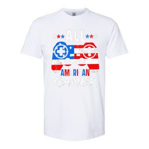 All American Gamer 4Th Of July Gaming Lovers Patriotic Softstyle CVC T-Shirt