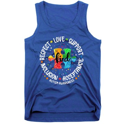 Autism Awareness Great Gift Respect Love Support Autism Cute Gift Tank Top