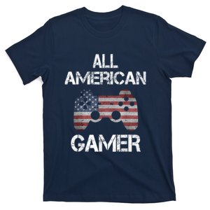 All American Gamer 4th Of July Video Games T-Shirt