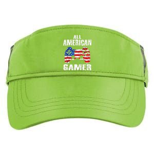 All American Gamer 4Th Of July Video Games Adult Drive Performance Visor