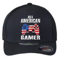 All American Gamer 4Th Of July Video Games Flexfit Unipanel Trucker Cap