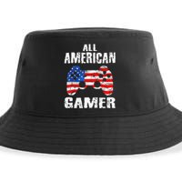 All American Gamer 4Th Of July Video Games Sustainable Bucket Hat