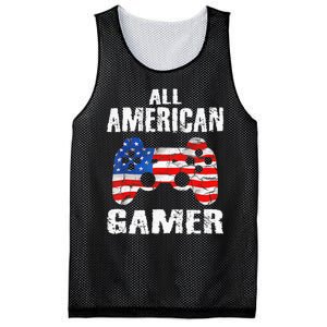 All American Gamer 4Th Of July Video Games Mesh Reversible Basketball Jersey Tank