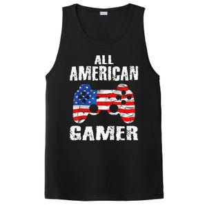 All American Gamer 4Th Of July Video Games PosiCharge Competitor Tank