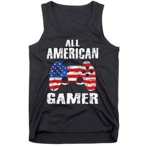 All American Gamer 4Th Of July Video Games Tank Top