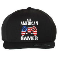 All American Gamer 4Th Of July Video Games Wool Snapback Cap