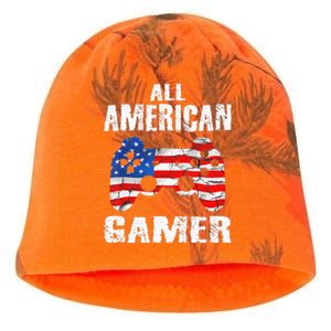 All American Gamer 4Th Of July Video Games Kati - Camo Knit Beanie