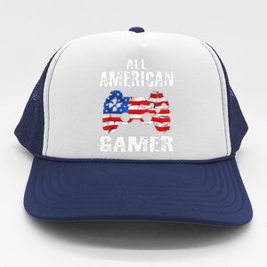 All American Gamer 4Th Of July Video Games Trucker Hat