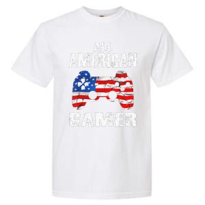 All American Gamer 4Th Of July Video Games Garment-Dyed Heavyweight T-Shirt