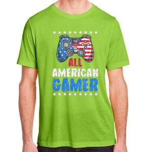 All American Gamer Shirts Patriotic Video Games Adult ChromaSoft Performance T-Shirt