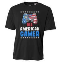 All American Gamer Shirts Patriotic Video Games Cooling Performance Crew T-Shirt