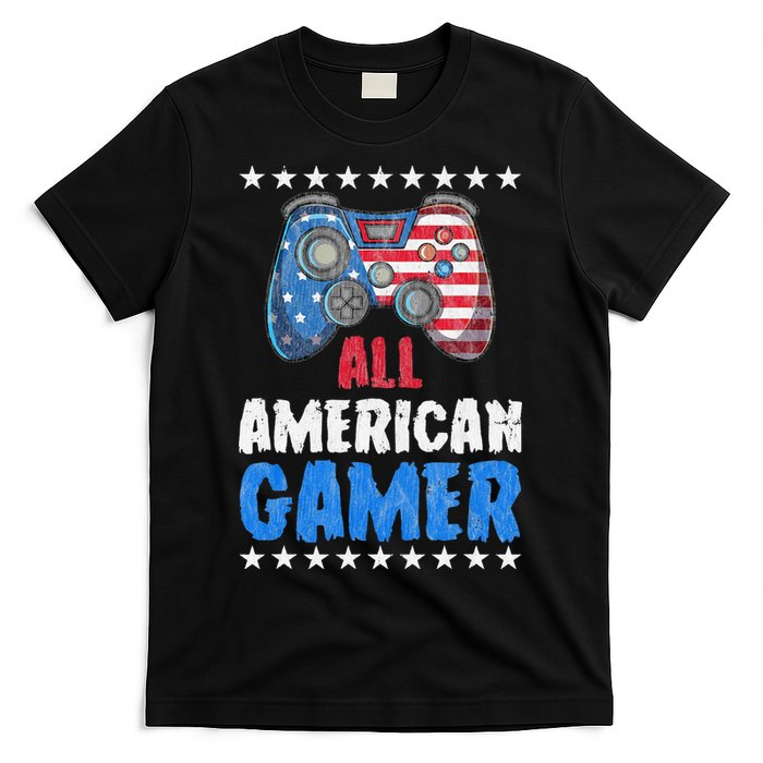 All American Gamer Shirts Patriotic Video Games T-Shirt