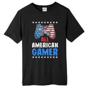 All American Gamer Shirts Patriotic Video Games Tall Fusion ChromaSoft Performance T-Shirt