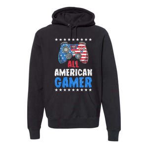 All American Gamer Shirts Patriotic Video Games Premium Hoodie