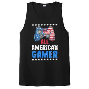 All American Gamer Shirts Patriotic Video Games PosiCharge Competitor Tank