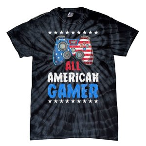 All American Gamer Shirts Patriotic Video Games Tie-Dye T-Shirt