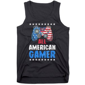 All American Gamer Shirts Patriotic Video Games Tank Top