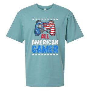 All American Gamer Shirts Patriotic Video Games Sueded Cloud Jersey T-Shirt